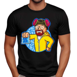 Breaking Boy Walter White Aka Heisenberg From Breaking Bad In The Style Of Vault Boy Shirt