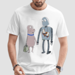 Neon Cinema Robot Dreams Dog And Robot 2024 Shirt