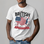 The British Blew A Thirteen Colony Lead American Flag Map Shirt