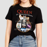 Queen 55th Anniversary Collection Fan Guitar All Album Signs 2024 Shirt