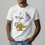 Genie Lamp 3 Wishes Jinni Graphic With Sayings Shirt