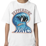 Pepperdine Waves Vintage Angry Wave Tee Shirt