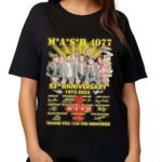 Mash 4077 52th Anniversary 1972-2024 Thank You For The Memories Shirt