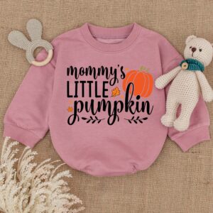 Mommy's Little Pumpkin Halloween Matching Baby Romper