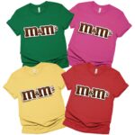 M M Chocolate Candy Halloween Group Matching Shirt, Halloween Candy Group Shirt, Family Halloween Costume Shirts, Chocolate Group Halloween Costumes Shirt, Matching Family Shirt