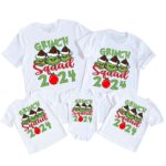 Personalized Grinch Squad 2024 Funny Matching Christmas Shirt