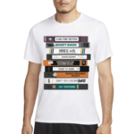 A Stack Of Tapes Recorded His Journey Anaheim Ducks VHS Shirt