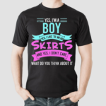 Yes Im A Boy Yes I Like Wear Skirts Femboy Anime Japanese Shirt