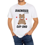 Diagnosed With Gy Dad Bear Heart Shirt