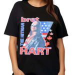 Bret Hart The Hitman Usa Flag And Maple Leaves Shirt