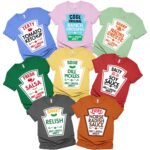 Real Mayonnaise Relish Ranch Dressing Chill Sauce Group Condiments Halloween Family Matching Shirt