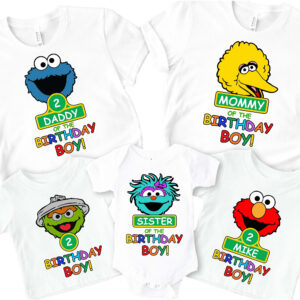 Custom Character Birthday Family Matching Shirt