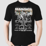 World Tour 2023 Rammstein 29th Anniversary 1994 2023 Signatures Thank You Shirt