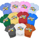 Skittles Candy Bag Shirt, Family Halloween Costume Shirts, Chocolate Group Halloween Costumes Shirt