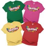 Skitles Halloween Costume Group Matching Shirt, Skitles Candy Group Shirt