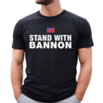 American Flag Stand With Bannon Shirt