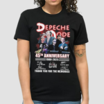 Depeche Dope 45th Anniversary 1980 2025 Thank You For The Memories Signatures Shirt