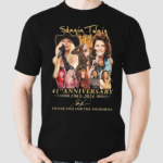 Shania Twain Up 41st Anniversary 1983 2024 Thank You For The Memories Signature Shirt