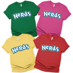 Nerds Candy Group Shirt, Halloween Candy Group Shirt, Family Halloween Costume Shirt, Matching Family Shirt