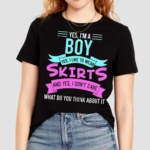 Yes Im A Boy Yes I Like Wear Skirts Femboy Anime Japanese Shirt