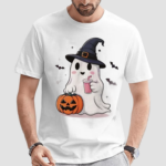 Ghost Halloween Witch Hat Coffee Bougie 2024 Shirt