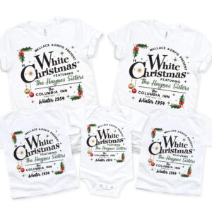 White Christmas Movie 1954 Haynes Sisters Wallace And Davis Matching Christmas Shirt