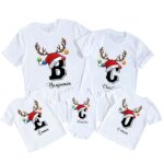 Personalized Monogrammed Family Christmas Matching Christmas Shirt