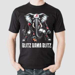 Willie And Chad Wearing Blitz Bama Blitz Alabama Muscular Elephant Mascot Shirt