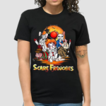 Scare Frenchies Horror Characters Movies Halloween Shirt