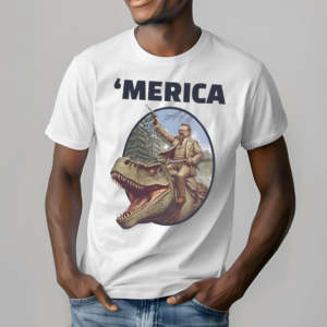 Theodore Roosevelt Allosaurus TRex Merica Shirt