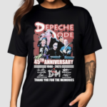 Depeche Mode 45th Anniversary 1980 2025 Thank You For The Memories Signatures Shirt