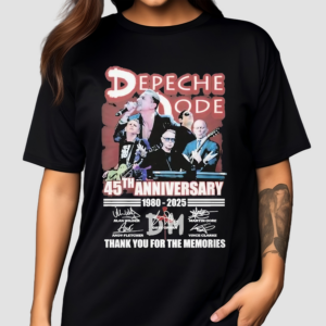 Depeche Mode 45th Anniversary 1980 2025 Thank You For The Memories Signatures Shirt