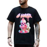 G West Melting Ice Cream Skull Shirt