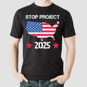 Stop Project 2025 American Flag Vintage Distressed Shirt