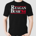 Reagan George Bush 84 1984 Campaign Shirt