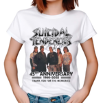 Suicidal Tendencies 45th Anniversary 1980 2025 Signatures Thank You For The Memories Shirt