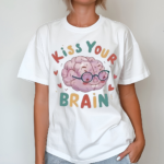 Retro Teacher Life Kiss Your Brain Shirt