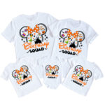 Personalized Minnie Mouse Birthday Squad Halloween Matching Shirt