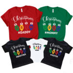 Personalized Christmas Crew Family With Names Matching Christmas Shirt