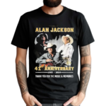 Alan Jackson 41st Anniversary 1983 2024 Thank You For The Music And Memories Shirt