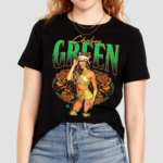 Chelsea Green Wrestler Flowers Graphic Shirt