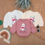 Custom Name Little Boo Cute Halloween Matching Baby Romper