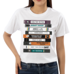 A Stack Of Tapes Recorded His Journey Anaheim Ducks VHS Shirt