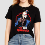 Horror Characters I Want You Terrified Halloween 2024 Painting Shirt