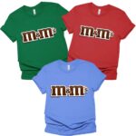 M M Chocolate Candy Halloween Group Matching Shirt, Halloween Candy Group Shirt, Family Halloween Costume Shirts, Chocolate Group Halloween Costumes Shirt, Matching Family Shirt