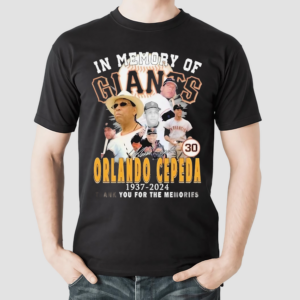 In Memory Of Orlando Cepeda 1937 2024 Thank You For The Memories Signature Shirt