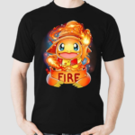 Wizard Fire Charmander Pokemon Cartoon Shirt