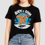 Bear Surfing Born To Roam Shirt