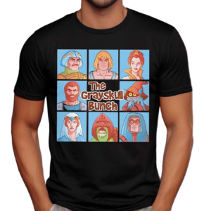 The Grayskull Bunch Masters Of The Universe In The Style Of The Brady Bunch Shirt