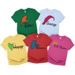 Grumpy Sleepy Doc Bashfyl Halloween Costume For Family Group Shirt, Funny Dwarfs Costume Party Shirt